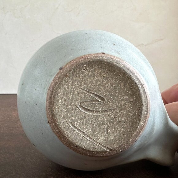 Mid Century Stoneware Pitcher Vase - Picture 6 of 16